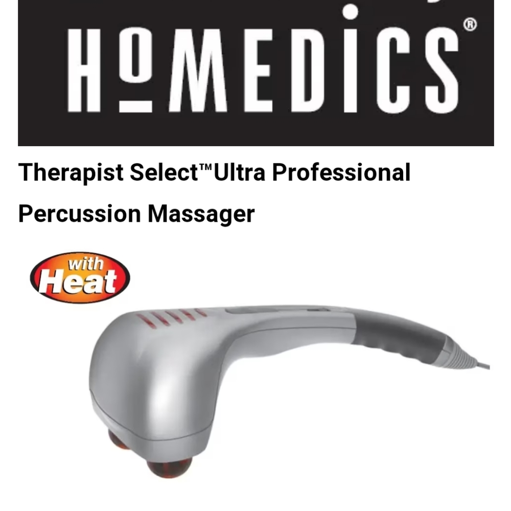 Homedics Percussion Massager w/Heat PA-1H Therapist Select Ultra Profess…